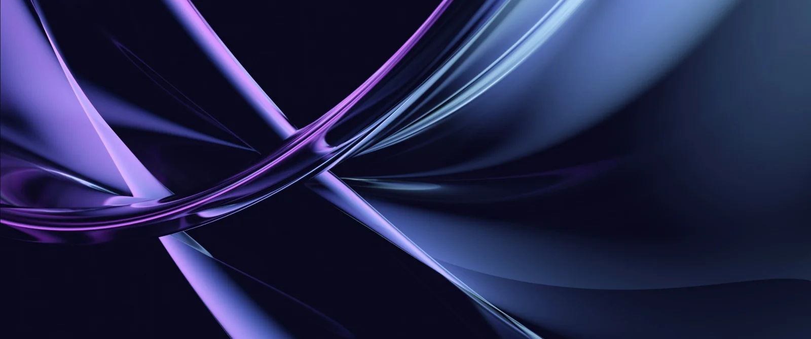 Composition abstraite aux reflets bleus et violets
